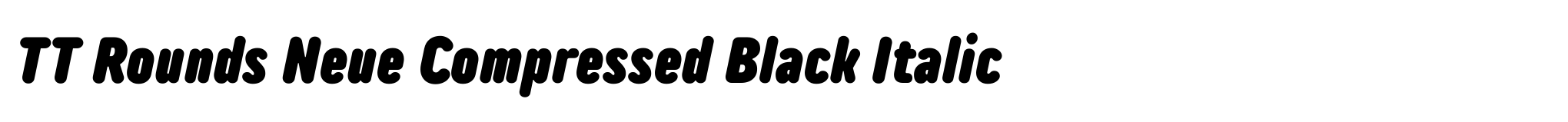 TT Rounds Neue Compressed Black Italic image